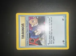 Here Comes Team Rocket Pokemon 1st Edition 15/82 Team Rocket Holo NM - Image 2