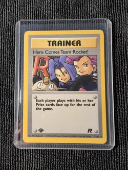 Pokemon TCG Here Comes Team Rocket! Team Rocket 71/82 Non-Holo 1st Edition NM - Image 1