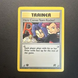 Pokemon Team Rocket Set Here Comes Team Rocket! 15/82 1st Edition Holo NM/MT - Image 1