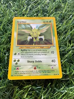 Pokemon TCG Scyther Neo Destiny 55/105 Regular Unlimited Uncommon WOTC LP - Image 1