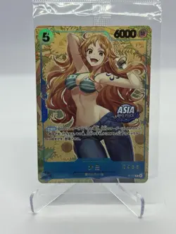2025 One Piece Card Game Mini-tin Pack Set Vol.2 Nami P-112 Serial 0486 Sealed - Image 1