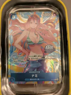 Nami P-112 Asia ONE PIECE CARD GAME Mini-tin Pack Set Vol.2 Exclusive Promo 2025 - Image 2