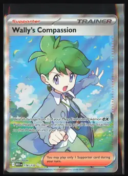 Wally's Compassion 176/132 ME01: Mega Evolutions - Pokemon TCG - NM - Image 1
