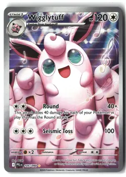 Wigglytuff ⭐ 105/094 Holo Illustration Rare Phantasmal Flames 2025 Pokemon NM - Image 1