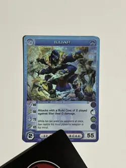 Chaotic TCG Alliances Unraveled ILLIAR Fist Edition Super Rare Card NM - Image 1