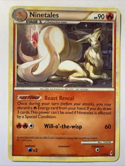 NINETAILS Pokemon TCG Trading Card - RARE - 17/95 Call Of Legends - Image 1