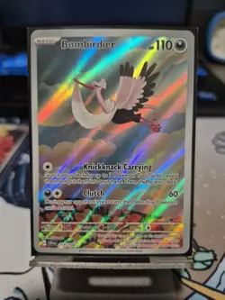 Pokemon TCG Bombirdier Scarlet Violet Base Set Illustration Rare Card 219/198 - Image 1