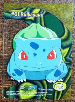 2000 Topps Pokemon TV Animation Series 2 #PC2 Bulbasaur Clear Card! - Image 2