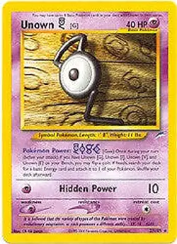 Neo Destiny Rare - Unown (Give) Pokemon Card 27/105 - Image 1