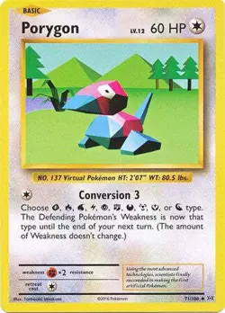 Porygon 71/108 Uncommon - Pokemon XY Evolutions Single Card - Image 1