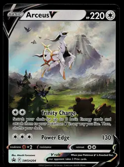 Pokemon Card - Arceus V Sword & Shield Promo SWSH204 Holo - Image 1