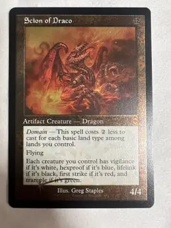 MTG Modern Horizons 2 Scion of Draco Retro Frame Foil Etched NM - Image 1