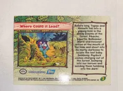Where Could It Lead Topps Pokemon The Movie 2000 #2 2000 - Image 2
