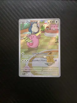 Chansey 187/167 - Pokemon Twilight Masquerade Illustration Rare - NM Near Mint - Image 1
