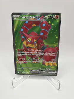 Pokemon TCG Volcanion EX Holo Ultra Rare Card 171/159 Sv09: Journey Together - Image 1