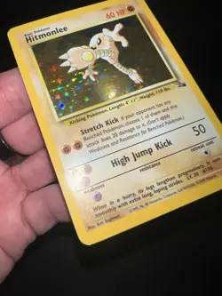Pokemon TCG Hitmonlee Fossil 7 Holo Unlimited Holo Rare - Image 2
