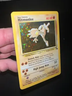 Pokemon TCG Hitmonlee Fossil 7 Holo Unlimited Holo Rare - Image 3