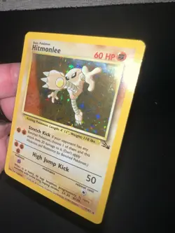 Pokemon TCG Hitmonlee Fossil 7 Holo Unlimited Holo Rare - Image 4