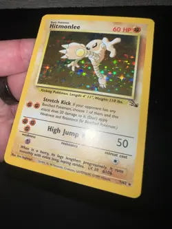 Pokemon TCG Hitmonlee Fossil 7 Holo Unlimited Holo Rare - Image 5