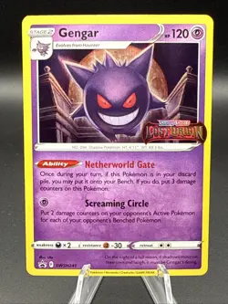 Gengar SWSH241 Pokemon Lost Origin Stamp Prerelease Black Star Promo LP - Image 1