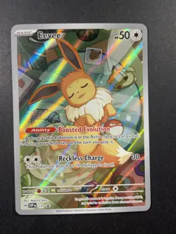 Pokemon TCG Eevee #173 Prismatic Evolutions ETB Black Star Holo Promo 2025 - Image 1