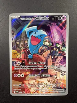 Pokemon TCG - Team Rocket's Wobbuffet #203 - Scarlet & Violet Black Star Promo - Image 1