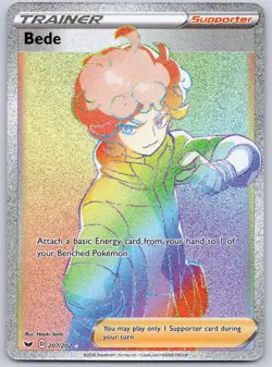 Bede (Secret) 207/202 (NM) - SWSH01: Sword & Shield Base Set Pokemon TCG - Image 1
