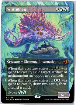 Wistfulness (Borderless) M Lorwyn Eclipsed 296 Near Mint - Image 1