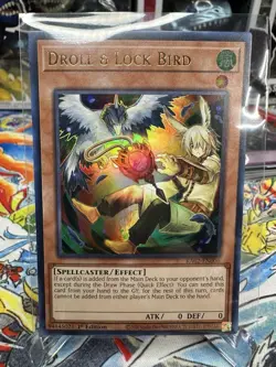 Yugioh Droll & Lock Bird (Alternate Art) RA02-EN006 Ultra Rare NM - Image 1