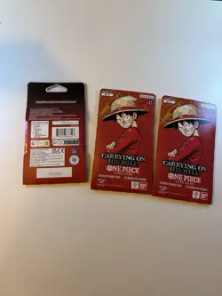One Piece OP-13 Carrying on His Will Sleeved Booster Packs Lot Of 3 - Image 2