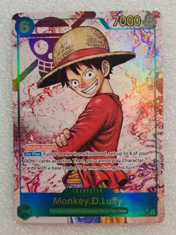 Monkey D. Luffy OP13-118 SEC Alt Art One Piece Carrying On His Will English Foil - Image 1