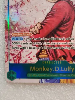 Monkey D. Luffy OP13-118 SEC Alt Art One Piece Carrying On His Will English Foil - Image 5
