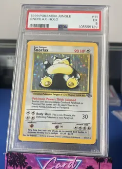 1999 Pokemon Jungle #11/64 Snorlax Holo PSA 5 EX - Image 1