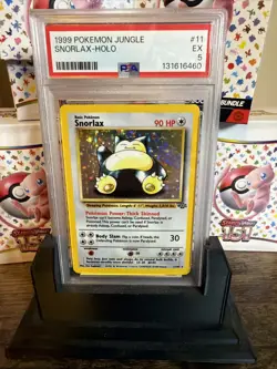 1999 Pokemon Jungle #11/64 Snorlax Holo PSA 5 EX - Image 5
