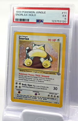 1999 POKEMON JUNGLE #11/64 SNORLAX HOLO PSA 5 Fresh Grading Oct. 2025 - Image 3