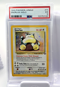 1999 POKEMON JUNGLE #11/64 SNORLAX HOLO PSA 5 Fresh Grading Oct. 2025 - Image 4