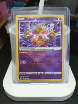 Radiant Alakazam 059/195 Silver Tempest Radiant Holo - NM Pokemon TCG Card - Image 1