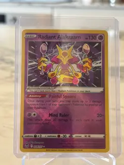 Radiant Alakazam 059/195 Silver Tempest Radiant Holo - NM Pokemon TCG Card - Image 1