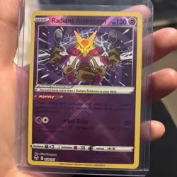 Radiant Alakazam 059/195 Silver Tempest Radiant Rare Pokemon TCG NM - Image 1