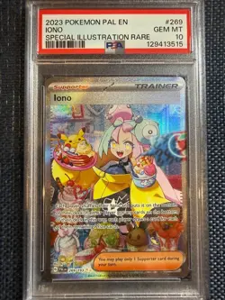 Iono 269 PSA 10 SIR Special Illustration Rare Paldea Evolved 2023 Pokemon Gem Mt - Image 1