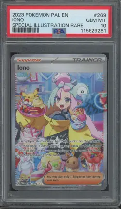 2023 Pokemon Paldea Evolved Special Illustration Rare #269 Iono Gem Mint PSA 10 - Image 1