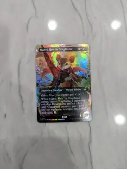 Mabel, Heir to Cragflame (Borderless) (Raised Foil) Bloomburrow Foil - Image 1