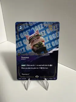 Teemo - Scout GGEZ OGN 197b/298 Riftbound Nexus Night Promo Card - NM - Image 1