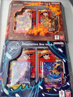 One Piece Card Game: Illustration Box (IB-05) Vol.5 X5 and Vol.6 X5 - IN HAND - Image 1