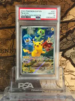 Pikachu 027 Sv: Scarlet & Violet Promo Cards Holo PSA 10 - Image 1
