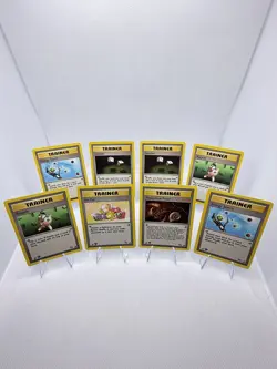 1st Edition Vintage Fossil Set Pokemon Trainer Lot of (8) Pokemon Trainer Cards - Image 2