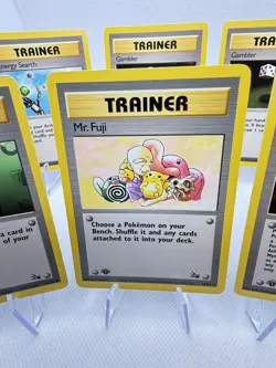 1st Edition Vintage Fossil Set Pokemon Trainer Lot of (8) Pokemon Trainer Cards - Image 4