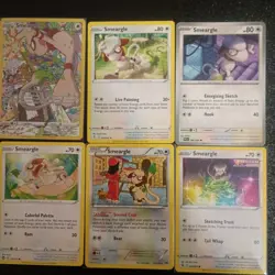 x6 Smeargle SIR Rare HOLO Pokemon cards XY Breakthrough mixed Lot - Image 1