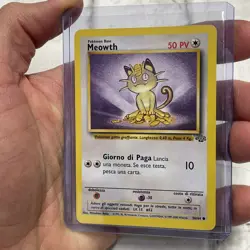 Pokemon TCG ITALIAN Jungle Meowth 56/64 Regular Unlimited Common Card NM WOTC - Image 2