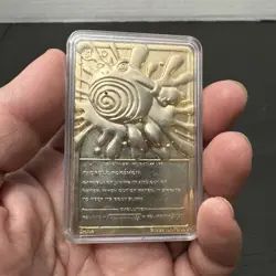 Pokemon POLIWHIRL 23k Burger King Gold-Plated Card 1999 #61 Loose - Image 1